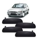 Kit 4 Puxador Externo Porta Escort Zetec 97 98 99 00 01 03