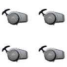 Kit 4 Puxador Partida Manual Para Mini Moto 49cc Prata
