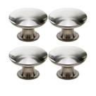 Kit 4 Puxador Ponto 24mm Aço Escovado Para Gaveta Kit 4 Puxador Ponto 24mm Aço Escovado Para Gaveta