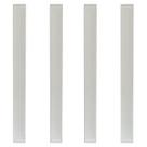 Kit 4 Puxador Slim de Plástico Branco para Móveis Balcão Cômoda Leve Resistente e de Fácil Instalação Kit 4 Puxador Slim de Plástico Branco para Móveis Balcão Cômoda Leve Resistente e de Fácil Instalação