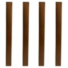 Kit 4 Puxador Slim de Plástico Marrom para Móveis Balcão Cômoda Leve Resistente e de Fácil Instalação Kit 4 Puxador Slim de Plástico Marrom para Móveis Balcão Cômoda Leve Resistente e de Fácil Instalação