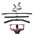 Kit 4 Puxadores Musculação Crossover Puxador Reto Puxador Curvo Puxador Costa e Puxador Nylon Academia Fitness Profissional Treino