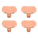 Kit 4 Puxadores Zamac Furo Único 38mm Para Móveis Casa Gaveta Armário Guarda Roupa Com Instalação Parafuso M4