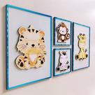 Kit 4 Quadrinhos Safari Baby Infantil Para Quarto Bebe Decoração Com Moldura em Acrílico Kit 4 Quadrinhos Safari Baby Infantil Para Quarto Bebe Decoração Com Moldura em Acrílico