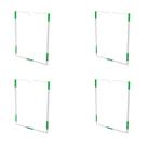 Kit 4 Quadro Display Acrílico A4, Porta Folha Sulfite Para Elevador