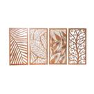 Kit 4 Quadro Natureza Decoração Para Parede Sala Cozinha