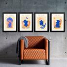 Kit 4 Quadros Decorativos Artes Zen Matisse 24x18cm Kit 4 Quadros Decorativos Artes Zen Matisse 24x18cm