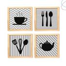 Kit 4 Quadros decorativos para Cozinha