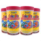 Kit 4 Ração Tetra Para Peixes Colorbits Granules - 75G