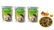 Kit 4 Rações Mistura para Pássaros / Passarinho Pixarro Trinca-ferro Mel com Frutas 500g Belga