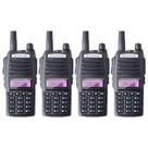 Kit 4 Rádios Comunicador WalK talk Uv82 Até 12km - Envio Imediato