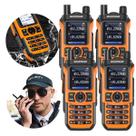 Kit 4 Rádios Comunicadores Walkie Talkie Tri-Band BF-21PRO V2