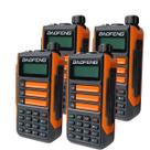 Kit 4 Rádios Walkie Talk Baofeng UV16PLUS 10W em VHF e UHF Dual Band RádioFM Bateria li-íon