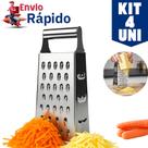 Kit 4 Ralador 4 Faces Em Aço Inox Para Cozinha Casa Resistente Para Verduras Legumes Queijo Multiuso Kit 4 Ralador 4 Faces Em Aço Inox Para Cozinha Casa Resistente Para Verduras Legumes Queijo Multiuso