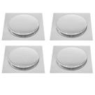 Kit 4 Ralos Click Inteligente Aço Inox Pop Up Banheiro Lavabo Casa 15x15