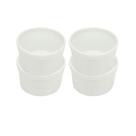 Kit 4 Ramekin Liso 5,5cm 60ml em Porcelana Branca