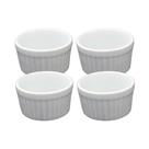 Kit 4 Ramekin Mini 40 Ml Porcelana Canelado Kit 4 Ramekin Mini 40 Ml Porcelana Canelado