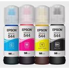 Kit 4 refil de tinta 544 para impressora l3250 l3110 l3150 l3160 black + cyan + yellow + magenta
