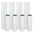 Kit 4 Refil Filtro Água Plissado Lavável Big 20 E E 10 Slim Branco