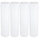Kit 4 Refil Filtro Caixa Dágua Ranhurado 9 3/4 1 E 5 Micra Branco