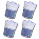Kit 4 Refil Filtro Purific Compatível Purificador Rosca Encaixe Transparente Camadas Vida Alcalinum Troca Fácil Puricell