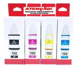 Kit 4 Refil G3110 BK C Y M G4100 G3100 G-190 REF.EPS116 - Refil-G190