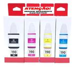 Kit 4 Refil G3110 BK C Y M G4100 G3100 G190 REF.116 RefilG190 SPAK