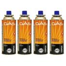 kIT 4 Refil Gás Butano Maçarico Fogareiro Portátil Gás Propano Camping Cozinha Campgas Cartucho Lata 227G - Nautika
