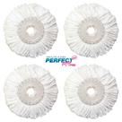 Kit 4 Refil Perfect Pro E Mop Move 360 Microfibra Limpeza Pesada Esfregão A Seco 972231