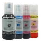 Kit 4 Refil Tinta Masterprint Para Uso nas seguintes impressoras: T504 T544 L3110 L3150 L3250