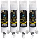 Kit 4 Refil Vela Filtro Consul Cpc31 Cpc31ab Cpc31af Compatível Branco