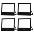 Kit 4 Refletor de Led Slim 150W Blumenau Preto Bivolt