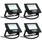 Kit 4 Refletor Led 50w Holofote Branco Frio 6500k IP67 Bivolt VRS Lighting