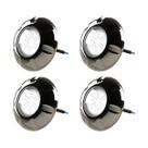 Kit 4 Refletor Led Inox RGB 9W Para Piscina Luxpool
