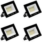 Kit 4 Refletor Led Volter Ip65 50w 6500k Preto 4000lm Kit 4 Refletor Led Volter Ip65 50w 6500k Preto 4000lm