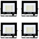 Kit 4 Refletores Holofote 50w Prova d'água 4500lm Volter