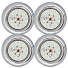 Kit 4 Refletores Led 18w RGB Inox para Iluminação Piscina Kit 4 Refletores Led 18w RGB Inox para Iluminação Piscina
