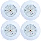 Kit 4 Refletores Led 6w RGB ABS para Iluminação Piscina