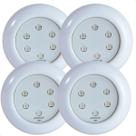 Kit 4 Refletores Led 9w RGB ABS para Iluminação Piscina