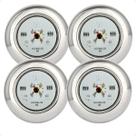 Kit 4 Refletores Led 9w RGB Inox S para Iluminação Piscina