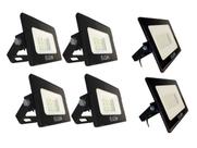 Kit 4 Refletores Led de 10W e 2 De 30W Bivolt 6500K Projetor