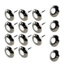 Kit 4 Refletores LED Inox RGB 9W + 11 Refletores c/cabo 10M