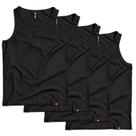 Kit 4 Regata Masculina Básica Camiseta 100% Algodão Premium