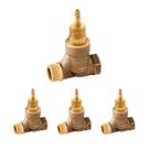 Kit 4 Registro Ceramico 3/4 Dn20 1/2 Volta Sentido H Docol
