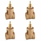 Kit 4 Registro de Gaveta Base 1.1/2" POL - Docol