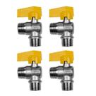 Kit 4 Registro Válvula Esférica 90 RM X RM 1/2'' Pex Gás