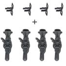 Kit 4 Registro Válvula Ramal Encaixe + Travas Queimador Semi-rápido Fogão Cooktop Fischer Original