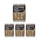 Kit 4 Rejunte Porcelanatos E Pedras Branco 1kg Ceramfix