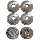 Kit 4 Retorno 1 Aspiração 1 Nível Piscina Alvenaria Inox 50mm