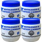 Kit 4 Revitalizadora de Plástico e Borracha, Brilho e Restaura - 200g